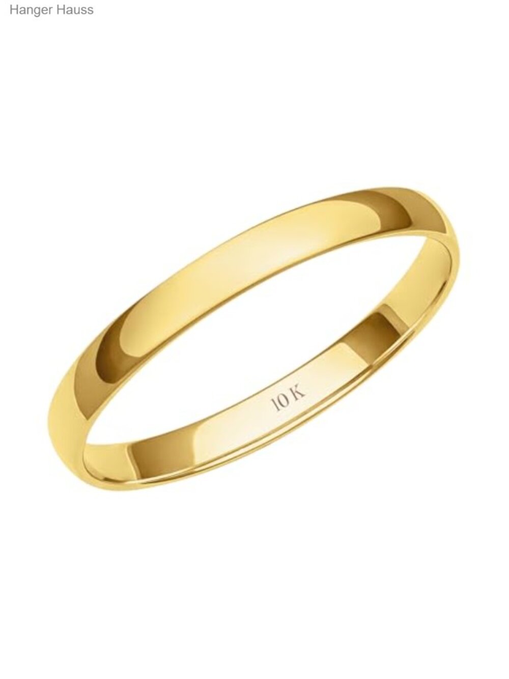2mm Solid Gold Petite Wedding Band Classic Plain Ring Comfort Fit